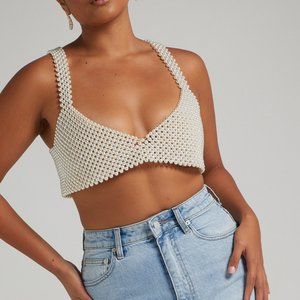 Showpo Peggy Pearl Crop Top
